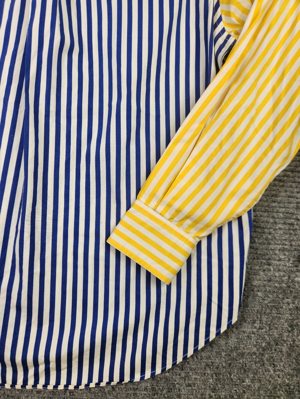Tommy Hilfiger Women’s Vintage 1990's Colorblock Pinstripe Button Up Shirt Sz 8 - Picture 12 of 13